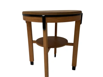 Art Deco Amsterdamse School Round Side Table, 1920s